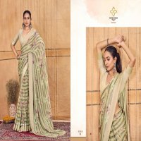 Shubh Shree Tiramisu Vol-3 Wholesale Moss Chiffon With Sartin Patta Sarees