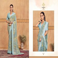 Shubh Shree Tiramisu Vol-3 Wholesale Moss Chiffon With Sartin Patta Sarees