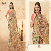 RUCHI RAGAA GEORGETTE VOL 15 FANCY FLOWER PRINTED SAREE COLLECTION