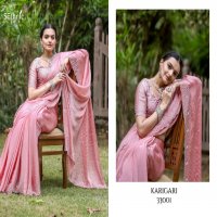 Sethnic Karigari Hand Work Vol-1 Wholesale Satin Chiffon Broad With Handwork Sarees