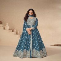 Aashirwad Rakhi Wholesale Premium Chinon Silk Free Size Stitched Suits