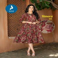 Kaya Kimora Wholesale Capsule Print Anarkali Tops