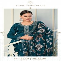 shivangi by vinay kuleesh moonga silk fashionable dress material exports