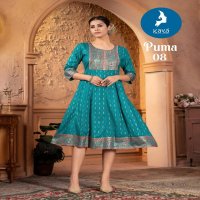 kaya puma elegant look readymade frock style rayon kurti