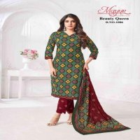 mayur creation beauty queen vol 1 cotton print plus size readymade 3pcs suits