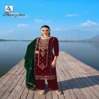 parampara by alok suits velvet designer winter wear salwar suits