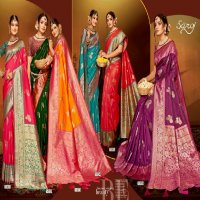 Saroj Mangalgiri Silk Vol-2 Wholesale Heavy Banarasi Jari Rich Pallu Sarees