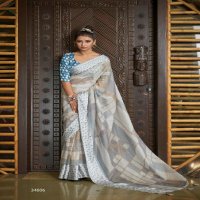 triveni phooljhadi vol 5 abstract printed organza saree online