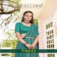 Vallabhi Vidula Wholesale Foil Print Georgette Fabrics Sarees