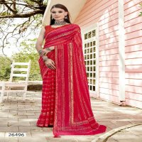 Vallabhi Vidula Wholesale Foil Print Georgette Fabrics Sarees