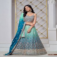 Mehvish Vol-5 Wholesale Designer Chinon Fabrics Lehenga Choli