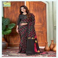 kostub silk vol 28 by seymore print italian crape unique saree