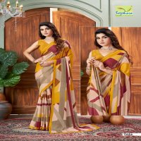 kostub silk vol 28 by seymore print italian crape unique saree