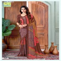 kostub silk vol 28 by seymore print italian crape unique saree