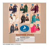 kaya barbie doll beautiful look rayon print readymade trendy suits