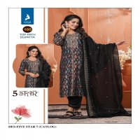 kaya five star vol 7 beautiful chanderi modal print plus size readymade suits