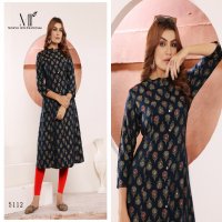 moksh star vol 1 viscose muslin print trendy readymade combo kurti