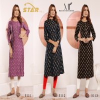 moksh star vol 1 viscose muslin print trendy readymade combo kurti