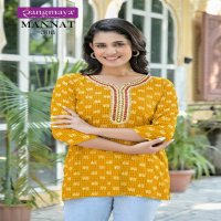 mannat vol 3 by rangmaya casual wear fullstitch rayon girls tops