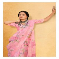 butterfly by kashvi creation unique style organza saree for women