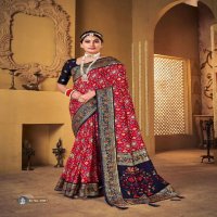 Shubh Shree Subh Mangalam Wholesale Welvet Tusser Silk Ethnic Sarees