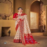 Shubh Shree Subh Mangalam Wholesale Welvet Tusser Silk Ethnic Sarees