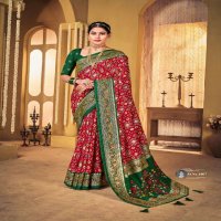 Shubh Shree Subh Mangalam Wholesale Welvet Tusser Silk Ethnic Sarees
