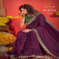 Suma Designer Avikya Wholesale Vichitra Fabrics Designer Sarees