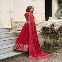 LNB Priyadarshi 1906 Wholesale Pure Chanderi Plain Lehenga with Intricate Zari Work Border Lehengas Choli