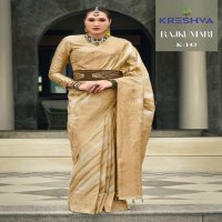 Kreshva Rajkumari Wholesale Banarasi Poly Viscose Silk Festive Sarees