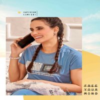 Luvit Victoria Wholesale Tencel Fabrics T-Shirt And Track Night Suits