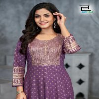 Blue Hills Womaniya Plus Vol-1 Wholesale Anarkali Gown With Embroidery Work Kurtis