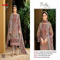Pakiza Dolly Vol-47 Wholesale Heavy Lawn Kashmiri Neck Work Dress Material