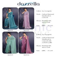 dazzella Signature by sethnic lifestyle georgette classic look saree