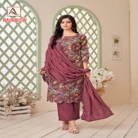 rainbow by alok suits cotton printed stylish 3pcs suits