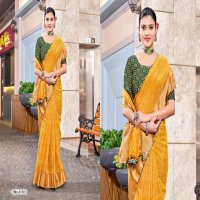 5D Designer Sanjana Wholesale Bright Chiffon With Kasab Border Ethnic Sarees