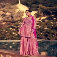 Sayuri Kasida Wholesale Premium Real Chinon Silk Free Size Stitched Suits