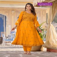 Rangmaya Pahal Wholesale Cotton Fabrics Kurti With Pant And Dupatta