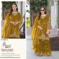 Shree Fabs R-1637 Wholesale 11000 Velvet Readymade Pakistani Concept Suits