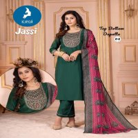 kaya jassi unique design roman silk plus size readymade suits