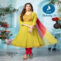 melody vol 3 by kaya new trendy plus size fullstitch frock style suits