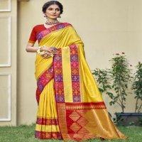 bunawat chhavi silk wedding festival wear silk fabric saree collection