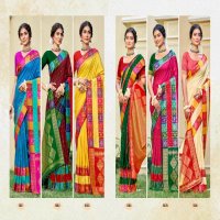 bunawat chhavi silk wedding festival wear silk fabric saree collection