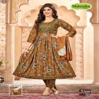 mahendra fashion ruhi vol 5 capsule print readymade casual nayra suit