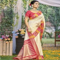 bunawat divya prabha silk wedding festival wear silk fabric saree collection