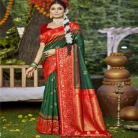 bunawat pratima silk wedding festival wear silk fabric saree collection