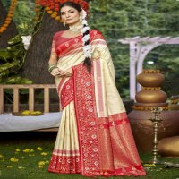 bunawat pratima silk wedding festival wear silk fabric saree collection