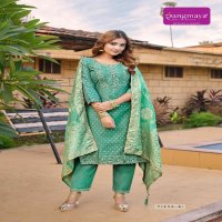 Rangmaya Tisya Wholesale Kurti With Pant And Banarasi Dupatta Catalog