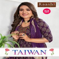 Raashi Taiwan Wholesale Alia Cut Tops With Pant And Dupatta