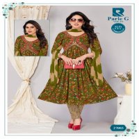 Raashi Parle G Vol-2 Wholesale Alia Cut Kurti With Pant And Dupatta